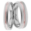 Multi Tone Wedding Band Set
