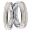 Two Tone Matching Wedding Bands