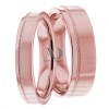 Rose Gold Wedding Ring Set