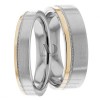 Two Tone Matching Wedding Bands