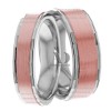 Multi Tone Wedding Band Set