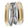 Two Tone Matching Wedding Bands