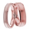 Rose Gold Wedding Ring Set