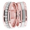 Rose White Gold Wedding Set