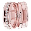 Rose Gold Wedding Ring Set