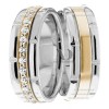 Two Tone Matching Wedding Bands