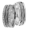 White Gold Matching Wedding Rings