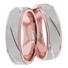 Rose White Gold Wedding Set