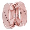 Rose Gold Wedding Ring Set