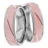 Multi Tone Wedding Band Set