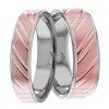Multi Tone Wedding Band Set