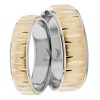 Two Tone Matching Wedding Bands