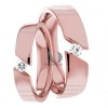Rose Gold Wedding Ring Set
