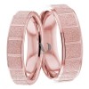 Rose Gold Wedding Ring Set