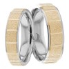 Two Tone Matching Wedding Bands