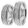 White Gold Matching Wedding Rings