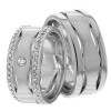 White Gold Matching Wedding Rings
