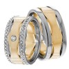 Two Tone Matching Wedding Bands
