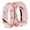 Rose Gold Wedding Ring Set