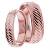 Rose Gold Wedding Ring Set