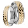 Two Tone Matching Wedding Bands