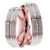 Rose White Gold Wedding Set