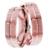 Rose Gold Wedding Ring Set