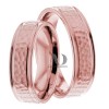 Rose Gold Wedding Ring Set
