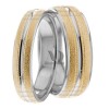 Two Tone Matching Wedding Bands