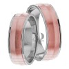 Multi Tone Wedding Band Set