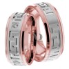 Rose White Gold Wedding Set