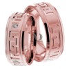 Rose Gold Wedding Ring Set
