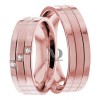 Rose Gold Wedding Ring Set
