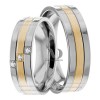 Two Tone Matching Wedding Bands