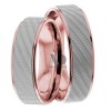 Rose White Gold Wedding Set