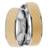 Two Tone Matching Wedding Bands