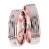 Rose White Gold Wedding Set