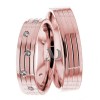 Rose Gold Wedding Ring Set