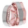 Rose White Gold Wedding Set