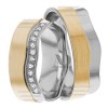 Two Tone Matching Wedding Bands
