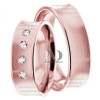 Rose Gold Wedding Ring Set