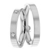 White Gold Matching Wedding Rings