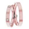 Rose Gold Wedding Ring Set