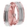 Rose White Gold Wedding Set
