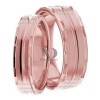 Rose Gold Wedding Ring Set