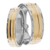 Two Tone Matching Wedding Bands