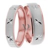 Rose White Gold Wedding Set