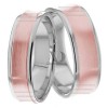 Multi Tone Wedding Band Set