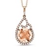 Morganite Rose Gold Pendant