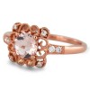 Morganite Rose Gold Ring